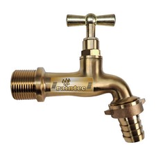 AUSLAUFHAHN MESSING REGENTONNE REGENFASS GARTENHAHN KUGELHAHN ABSPERRHAHN