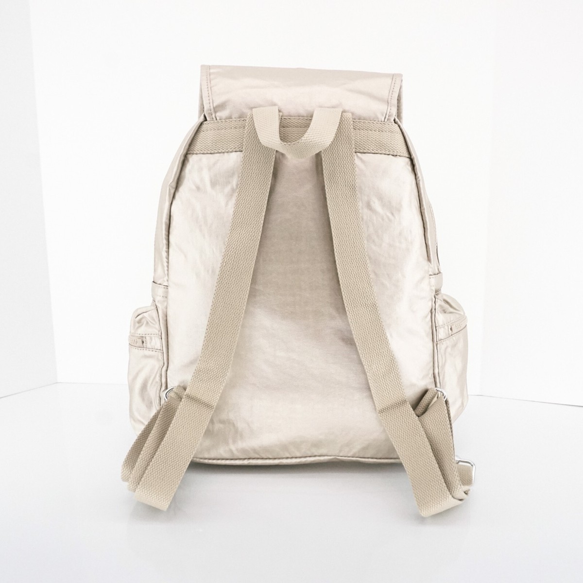 Kipling Ravier Medium Backpack Sparkle Gold Kipling Ezra Travel Bag Backpack Polyamide BP4390 Gleaming  main image 2