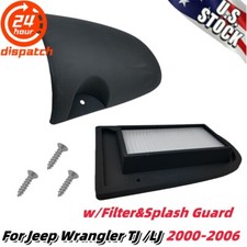 Cabin Air Filter Adapter Kit For Jeep Wrangler TJ/LJ 00-06 w/Filter&Splash Guard