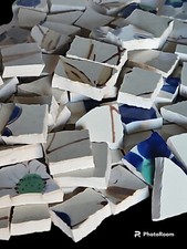 Hand-cut Broken Stoneware China For Mosaic Crafts