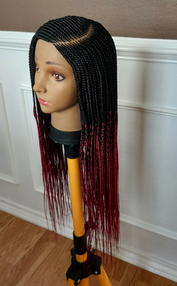 Натуральный вид вручную заплетенный парик, кукурузный плетеный парик для черных волос, Yessi. - Изображение 4 из 4