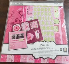 Colorbok 12 x 12 Page Kit Lovey Dovey Pink Scrapbooking Kit
