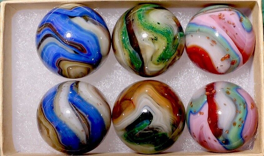Dave's Appalachian Swirls Patriot 2018 Marbles-Earthy Colors/Pink Cotton Candy 3