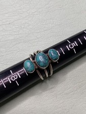Israeli Artisan Sterling Silver Turquoise Ring - Sally - NEW - 6.5