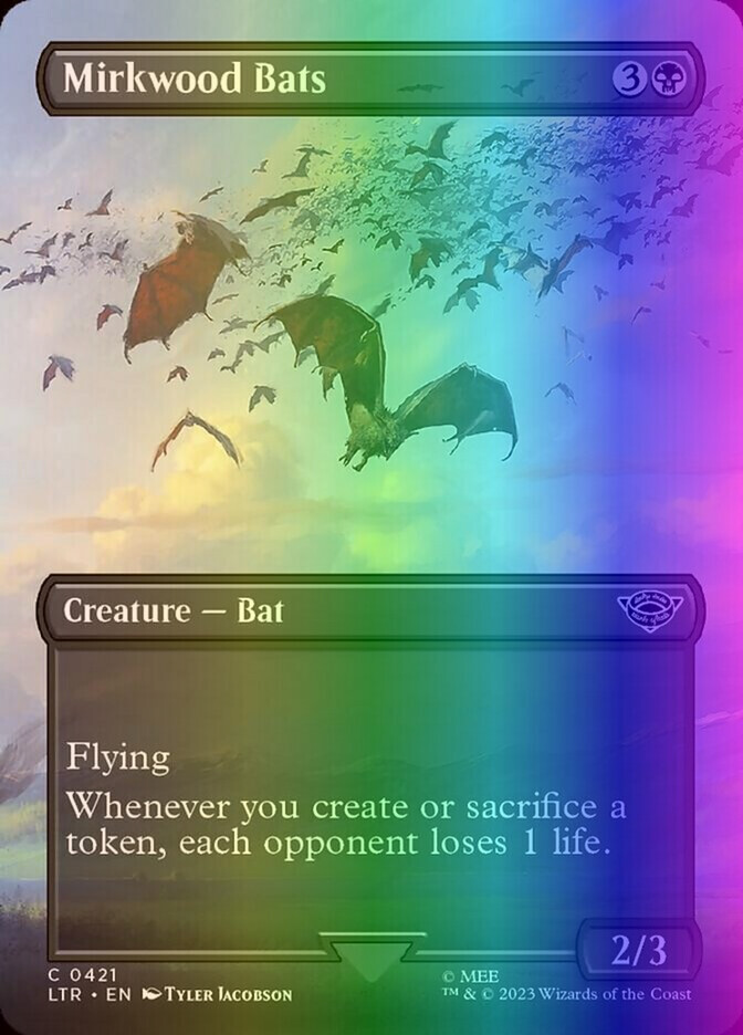 MTG Mirkwood Bats (421/511) The Lord of the Rings Tales of Middle-earth LP FOIL