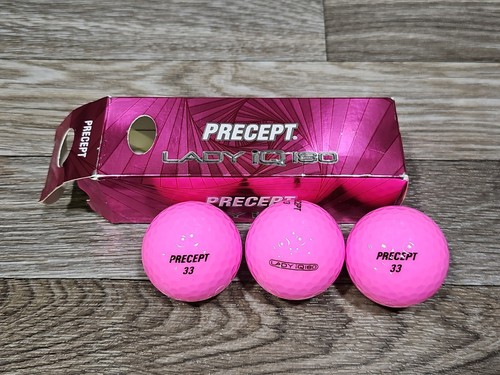 PRECEPT LADY IQ 180 3 PACK OF GOLF BALLS PINK - Picture 2 of 2