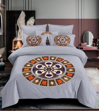 Derby Bedding Set Duvet Cover Pillow Cases Gypsy 4 Pc Set Size King