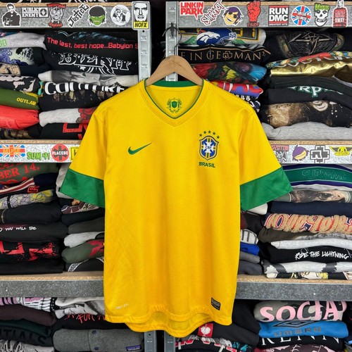 BRAZIL NATIONAL TEAM 2012 2013 HOME FOOTBALL SHIRT SOCCER JERSEY NIKE brazil-national-team-2012-2013-home-football-shirt-soccer-jersey-nike