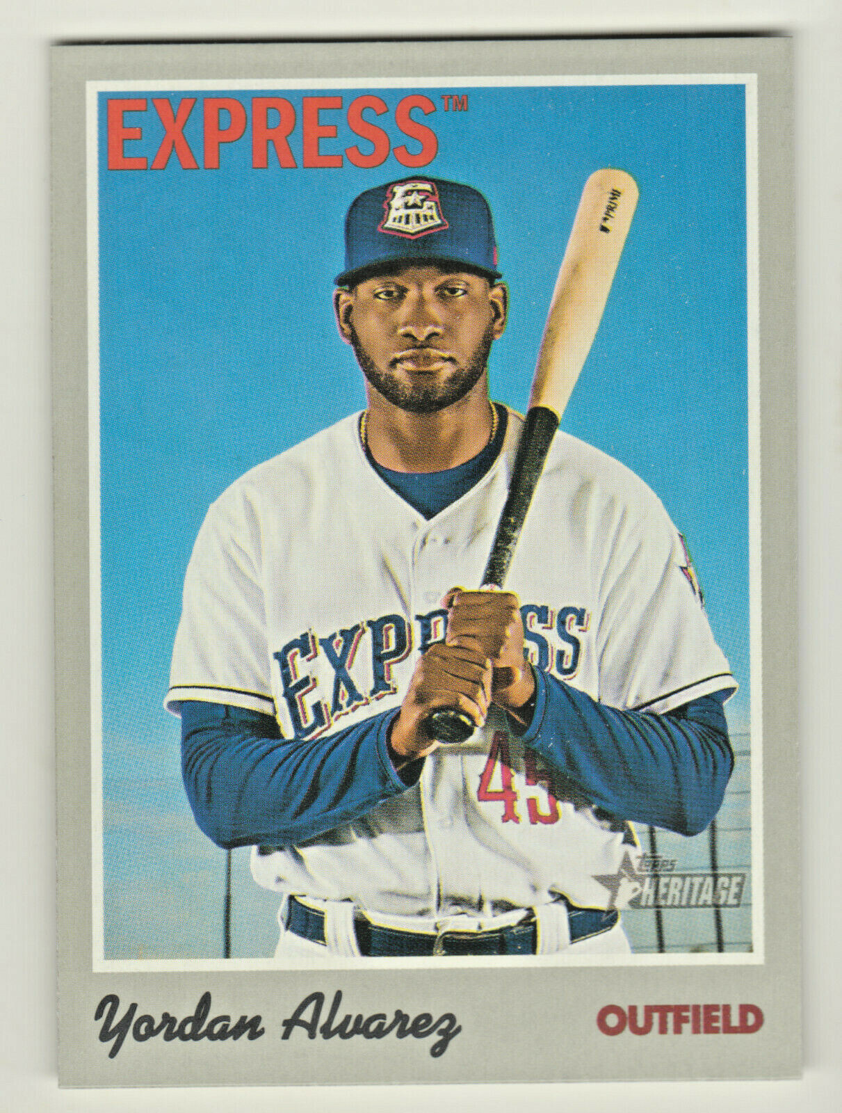 2019 Topps Heritage Minors #59 YORDAN ALVAREZ RC Rookie Houston Astros