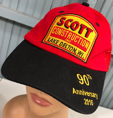Scott Construction Lake Delton Wisconsin 2016 Strapback Baseball Cap Hat