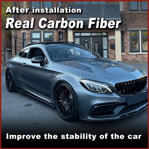 Echt Carbon Seitenschweller Seitenspoiler für Mercedes W205 A205 C205 C63 C43 - Bild 2 von 11