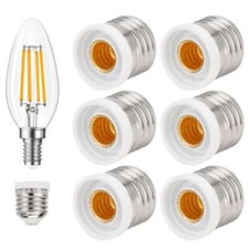 5/10x Light Bulb Socket Adapter Medium Base E27 to E12 Candelabra Screw Reducer