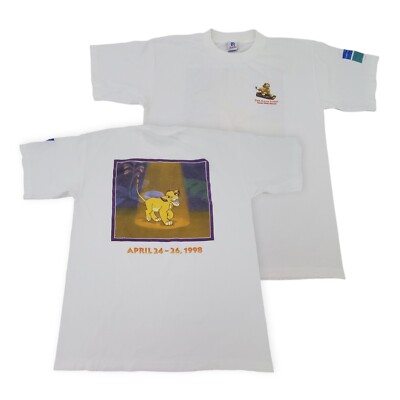 Vintage 90s Walt Disney Lion King T-Shirt Large The Mane Event Simba Open House
