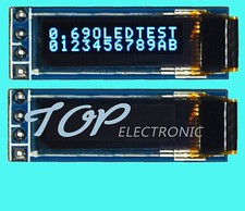 Top 3V  5.5V 0.69" I2C 128x64 Monochrome OLED display module White