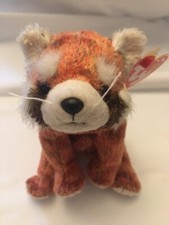 Rare Retired Original 2002 TY Beanie Babie Rusty the Red Panda