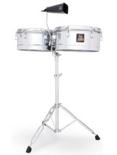 Latin Percussion LPA256 Aspire Series 13"  14" Timbale Set with Cowbell