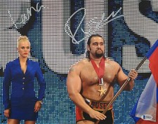 Rusev Lana Signed 11x14 Photo BAS Beckett COA WWE Picture Autograph Total Divas 