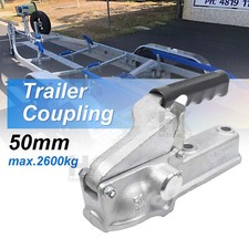 Trailer Coupling Hitch, Heavy Duty Pressed Steel for Braked Trailer 2600kg 50mm