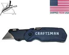 Craftsman Compact Folding Utility Knife Cutter Razor Blade Quick Change B Carpet