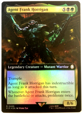 MTG Agent Frank Horrigan EXTENDED ART FOIL Fallout 0405 NM | eBay