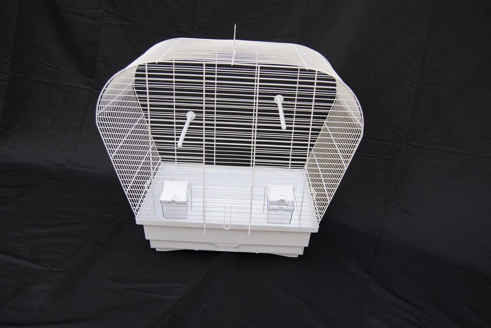 Cage À Oiseaux Vogelheim Pour Perruches Blanche 60 Cm - Photo 1/2