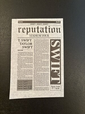 Taylor Swift Reputation Era Tour Confetti-Mint Condition-Three