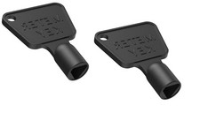 2 x Meter Box Triangular Gas Electricity Water Utility Cupboard Key Replacement