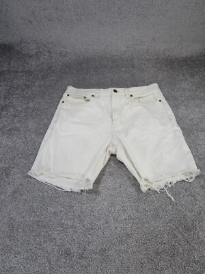 Madewell Denim Shorts Mens 32 Ecru White Jeans Cut Off Baggy Loose
