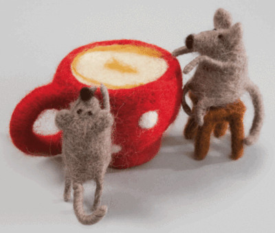 Charivna Mit Felting kit Latte for two V-139C