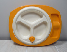 Fisher Price Fun with Food vintage Baby's Mealtime 3 compartment food bowl dish