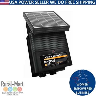 PW200S SOLAR Power Wizard Fence Energizer / 2 year manufacturer warranty