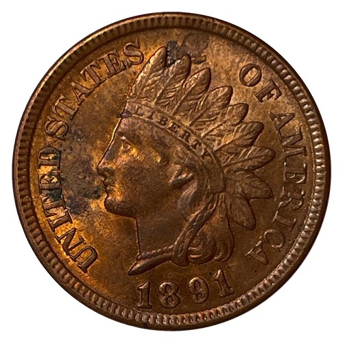 1891/1891 Indian Head Cent. Error Snow 3 RPD FS-301. VG-F. 170720