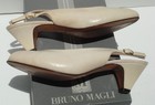 Bruno Magli Women Pumps Shoes Beige Size C 8 Italy Leather 2-inch Heal — photo 8
