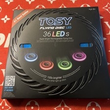 TOSY 36 and 360 LEDs Frisbee - Extremely Bright Flying Disc, Smart Modes, Glow