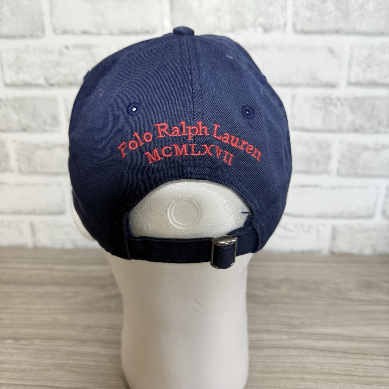 Polo Ralph Lauren BIG PONY blu berretto 100% cotone taglia unica