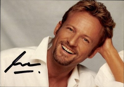 Postcard actor Uwe Hübner, portrait, autograph, ZDF hit parade hits 98 - 10921005
