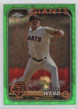 2024 Topps Chrome Logofractor Edition Green Refractor 34/99 Logan Webb #168 0d94