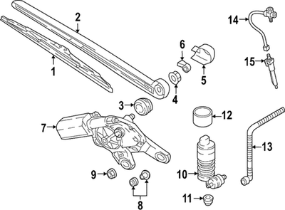 #ad Genuine Audi Washer Hose 80F 955 960 $71.22