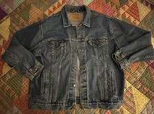 Vintage Levi Strauss Denim Blue Jean Trucker Jacket 70507-0389 Size X-Large USA