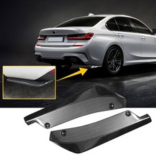 ABS Car Rear Bumper Diffuser Splitter Canard Protector Carbon Fiber 2x Universal