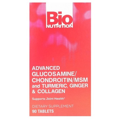 Advanced Glucosamine/Chondroitin/MSM and Turmeric, Ginger & Collagen, 90 Tablets