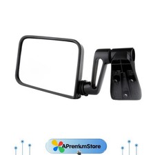 For 87-02 Jeep Wrangler Truck Black Manual Passenger Side View Door Right Mirror For 87-02 Jeep Wrangler Truck Black Manual Passenger Side View Door Right Mirror