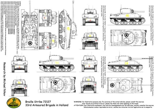 Braille Strike Decals 1/72 British 33rd Armoured Brigade in Holland - Bild 2 von 2