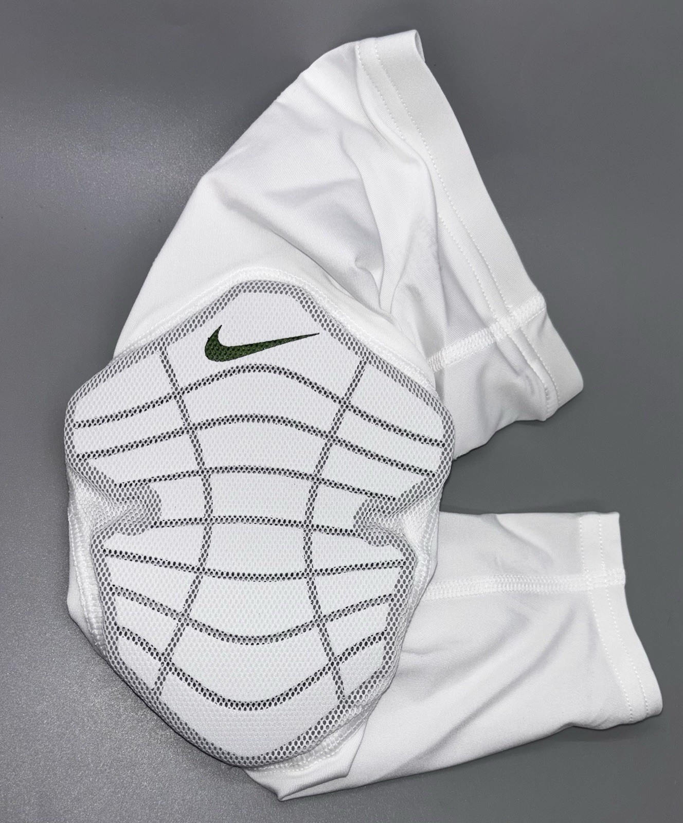 OREGON DUCKS PE Team Issued WHITE Nike Pro Hyperstrong Padded LEFT Sleeve L/XL thumbnail 2
