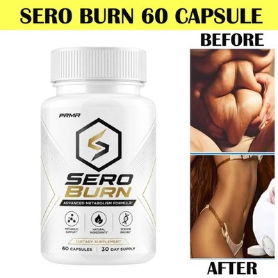 SERO BURN Weight Loss Pills, Fat Burner, Metabolism Boost-Diet Pills 60 CT