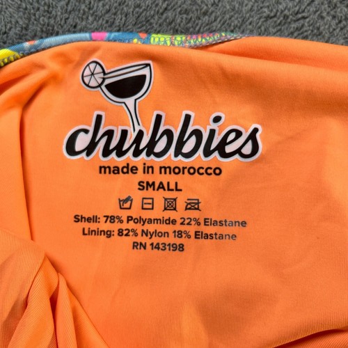 Chubbies Pinas One Piece Swimsuit Women Small Yellow Pineapple Print Scoop Back - Picture 5 of 5