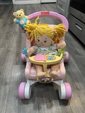 Vintage 2007 Fisher Price Baby Walker, With Original Doll Included