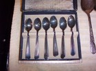 VINTAGE of 6 GERO ZILVIUM DEMITASSE SPOONS w/BOX - PLUS MORE — photo 2