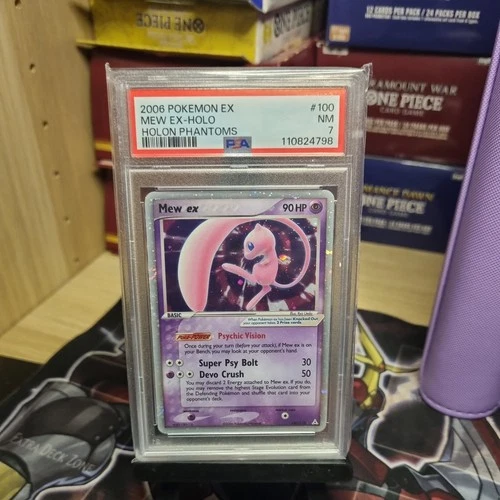 Pokémon PSA 7 Mew ex 100/110 Holon Phantoms Holo