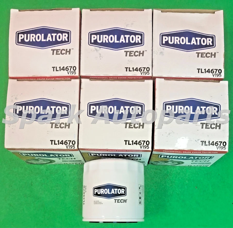 Estuche de 6 filtros de aceite de motor PUROLATOR TECH TL14670 para Dodge, Chrysler, PH16 Foto 2 de 3